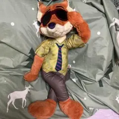 【美品】ズートピア　超超BIGぬいぐるみ　ニック　サングラス