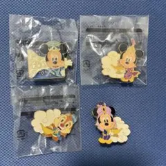 ディズニー ミッキー・ミニー・チップ 35周年 ピンバッジ 4個セット