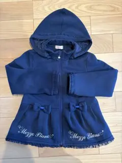 Mezzo Piano コート　リボン　フリースライナー付き