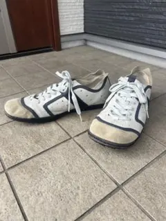 【希少】DIESEL おでこ靴 レザースニーカー 28cm 紺 US11