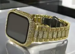 g0☆Apple Watchステンレスバンド　ジュエルベルト　キラキラ保護カバー