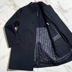 【極美品】マッキントッシュ ステンカラーコート プリマロフト トロッター 紺色