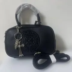 美品✨️MARINE SERRE ブラック チェーンショルダーバッグ サコッシュ