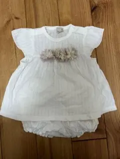 【新品未使用】petit main 白　80 ベビー