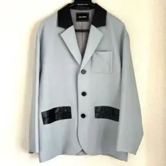 美品　MILKBOY ミルクボーイ　ブルーグレー テーラードジャケット　FREEのサムネイル