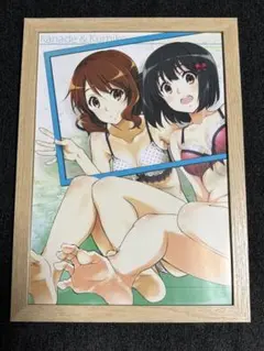額装A4ポスター： 響けユーフォニアム 黄前久美子 加部友恵 イラスト