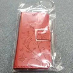 iPhone 6/7/8対応 赤い手帳型ケース