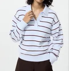 ユニクロ UNIQLO スムースコットンポロセーター