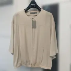 24SS/洗える✨セオリーリュクス ジップアップブルゾン ジャケット FLOW
