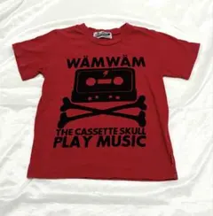 wam wam キッズ Tシャツ 半袖赤 男の子 120 子供 夏服 トップスのサムネイル