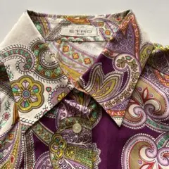 ETRO エトロ ペイズリー柄 長袖シャツ イタリー製 ブラウス○44 - メルカリ