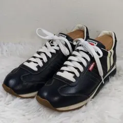 PATRICK スニーカー ネイビー ベージュ ボストンスエード 39 美品