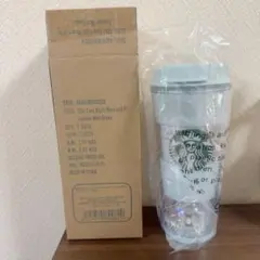 スタバ ジェラピケ ベアスノードームボーダータンブラー ミントグリーン