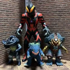 ウルトラ怪獣シリーズ　ソフビ　ベリアル　アントラー　キングゲスラ　カイザードビシ