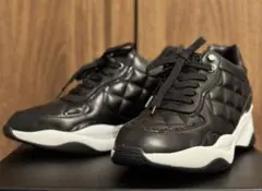 +diana 新品 キルティングスニーカー ブラック