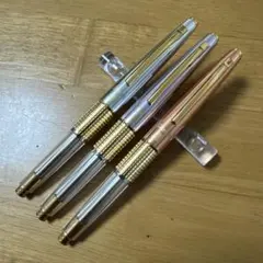 新品 限定 ぺんてる Kelly ケリー 東海 シャーペン 3本セット 透明軸