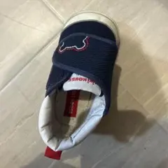 ミキハウス ネイビー スリッポンシューズ 左側のみ