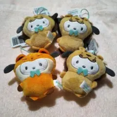 サンリオ　ポチャッコ　どうぶつ着ぐるみマスコット　4点セット