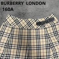BURBERRY バーバリー ノバチェック スカート バックル レザー 160