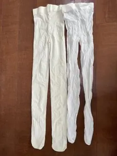 キッズタイツ ホワイト アイボリー 130〜150