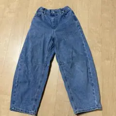 GU デニムワイドパンツ 140サイズ
