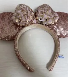 ピンク スパンコール カチューシャ