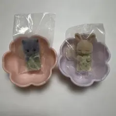 シルバニアファミリー　赤ちゃん&お花のベッドセット　2種　新品