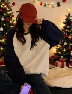 ラグランスリーブ スウェット　トレーナー