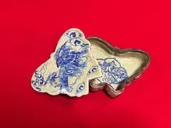 中国美術 古玩 道光年製 山水 人物 獅子紋樣春宫人物蝶々 蓋合 香合 小物入れ 中国美術 古玩 道光年製 山水 人物 獅子紋樣春宫人物蝶々 蓋合 香合