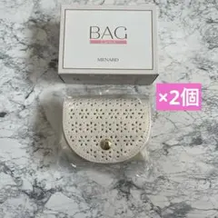 メナード　エコバッグ×2 開口部のボタン付きフラップのデザインがかわいいです♪のサムネイル