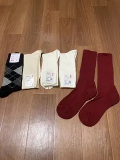 ユニクロ　ソックス 4足セット 新品