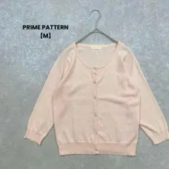 PRIME PATTERN/ニットカーディガン/ピンク/M/7分袖/大人可愛いのサムネイル