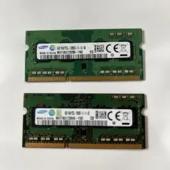 Samsung DDR3 8GB（4GB×2） ノートPC用メモリ - メルカリ