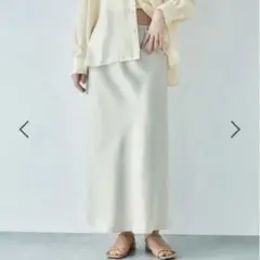 LEPSIM レプシィム ストレッチサテンスカート