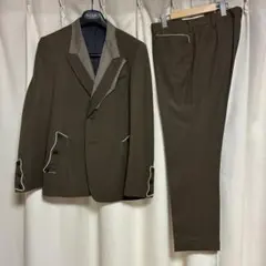 ポールスミスコレクション　ブラウン カジュアルスーツ 二重襟