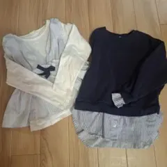 GU　トレーナー　カットソー　１３０cm