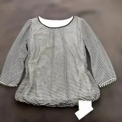 NATURAL BEAUTY BASIC ストライプ長袖Tシャツ
