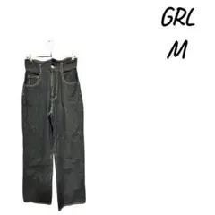 grlハイウエストストレートデニムパンツ