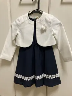 フォーマル ワンピース 110cm ネイビー　キャサリンコテージ風