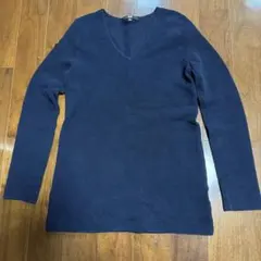 UNIQLO ネイビー Vネックセーター Lサイズ