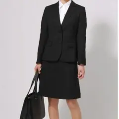 現行品 スーツカンパニーセットアップ　ジャケット　スカート　ブラック　38