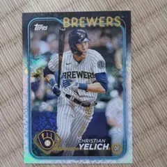 Topps cristian yelich mlb 2024 ブルワーズ
