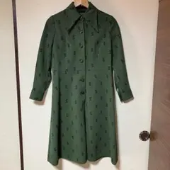 Harima Seikyo グリーン　ワンピース　長袖　秋冬