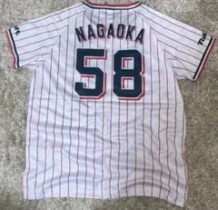 ヤクルトスワローズ 長岡秀樹　Tシャツ ユニホーム 58