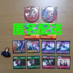 呪術廻戦　釘崎野薔薇缶バッジ×２、シールコレクション×８、フィギュア×１