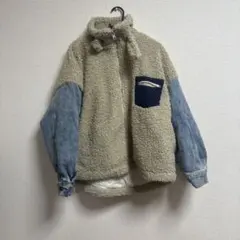 ボアデニムジップアップジャケット