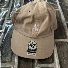 47 CLEAN UP キャップ ベージュ NY ヤンキース
