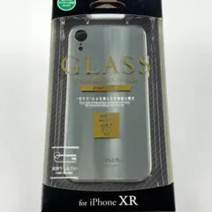 新品 iPhone XR 背面ガラスシェルケース 保護 ケース 頑丈 シルバー