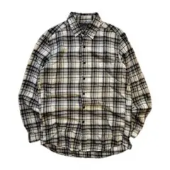 UNIQLO チェック柄コットン長袖シャツ