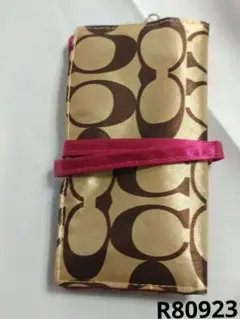 美品COACH シグネチャー柄 アクセサリーケース